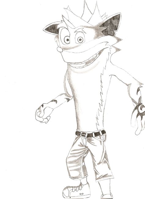 Crash bandicoot is a video game franchise, originally developed by naughty dog as an exclusive for sony's playstation console and has seen numerous installments created by numerous developers. Crash Bandicoot SKETCH by AntiChris777 on DeviantArt