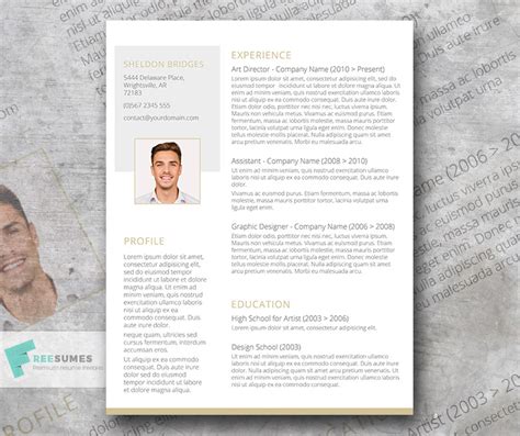 Clean And Classy A Free And Elegant Resume Design Freesumes