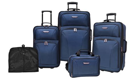 Travelers Choice Versatile Rolling Luggage Set 5 Piece Groupon