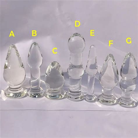crystal glass anal plug anal beads butt plug glass dilatador anal balls expander small glass
