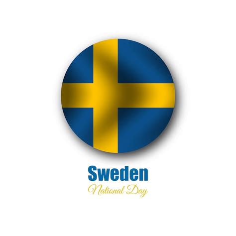 Premium Vector Sweden National Day Vector Illustration