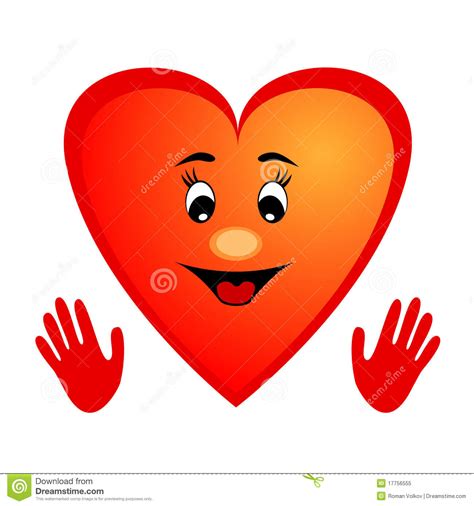 Cute Cartoon Heart Royalty Free Stock Photo Image 17756555
