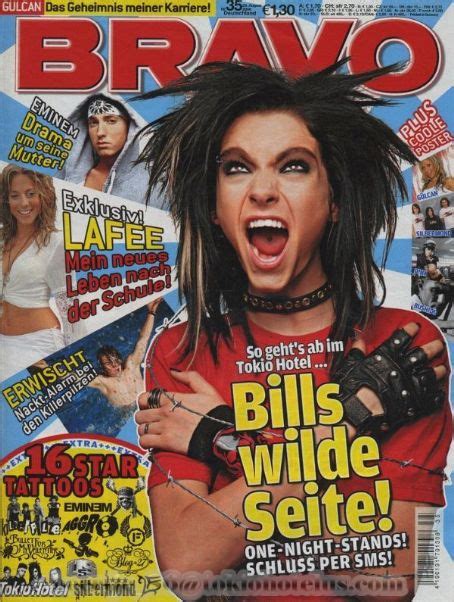 bill kaulitz bravo magazine august 2006 cover photo germany