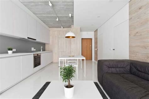 Minimalist Apartment A Bright Minimalist Interior Of Apartment With