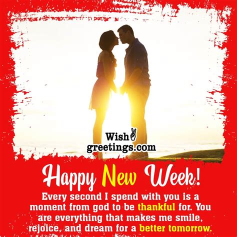 Romantic New Week Wishes For Lover Wish Greetings