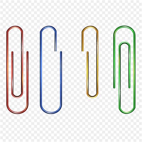 Three Dimensional Paper Png Image Color Three Dimensional Paper Clip Office School Supplies