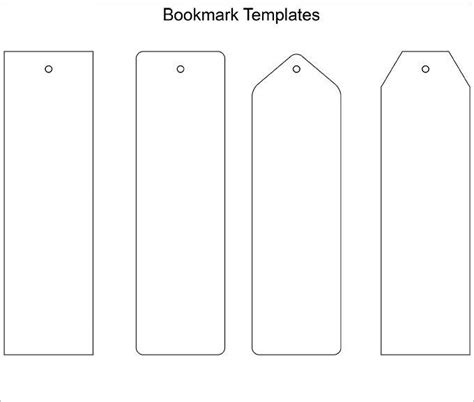 30 Free Printable Bookmark Templates Simple Template Design