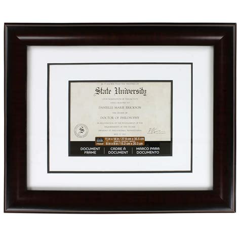 Mahogany 6 X 8 Document Frame With Double Mat By Studio Décor® Michaels
