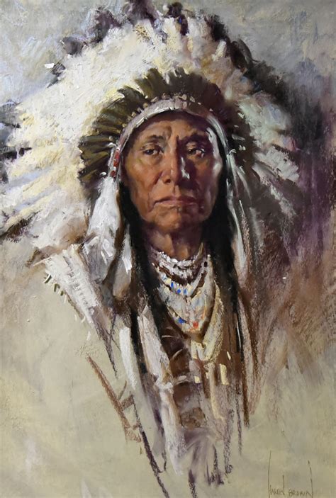 Native American Painting Original Watercolor Painting American Indian