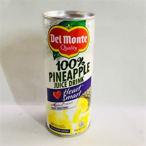 Del Monte Pineapple Juice Drink Heart Smart 240ml Shopee Philippines