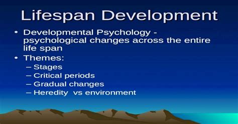 Lifespan Development Ppt Powerpoint