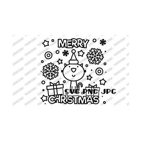 Merry Christmas Coloring Svg Coloring Page Coloring Tshirt Inspire