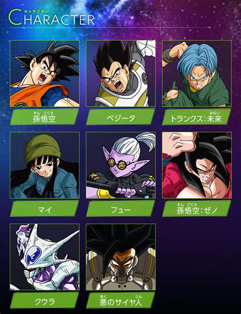 Characters you choose from before you start exactly what it says on the tin: News | "Super Dragon Ball Heroes" Promotional Anime ...