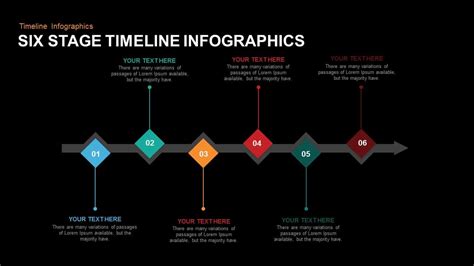 Multi Stage Timeline Powerpoint Template Slidemodel V