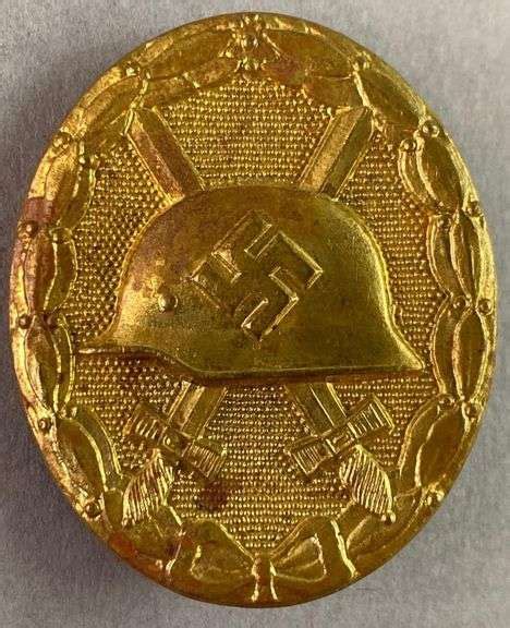 Ww2 German Gold Wound Badge Matthew Bullock Auctioneers