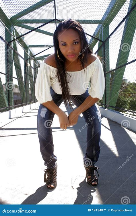 beautiful haitian girl outdoors 3 stock image image of cosmetics heels 19134871