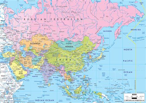 imagetest political map of asia ezilon maps