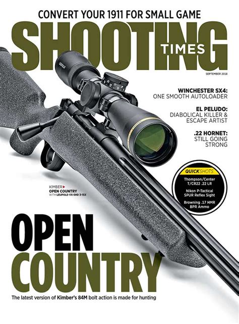 Now On The Newsstands Shooting Times September 2018 Issue