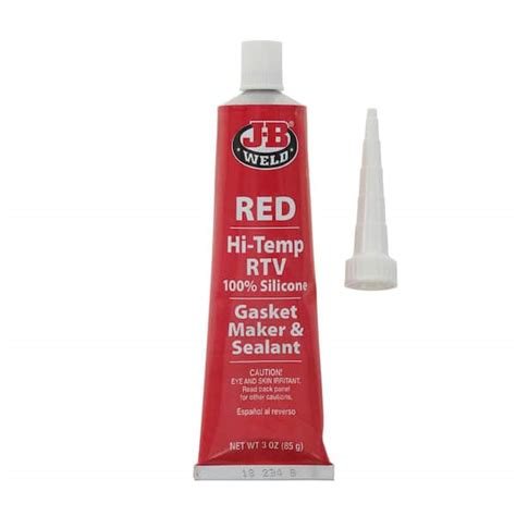 J B Weld Hi Temp Red Silicone Gasket Maker And Sealant The Home Depot