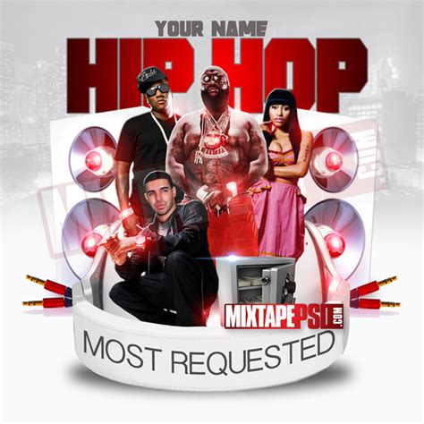 Mixtape Template Hip Hop Requested 7 Graphic Design Mixtapepsdscom