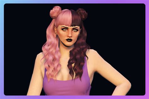 Long Double Color Curly Hair With Buns For Mp Female Gta Mod