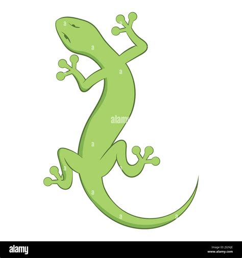 Icono de lagarto Ilustración de dibujos animados de lagarto icono de