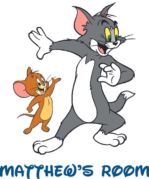 Tom And Jerry Cartoon Mouse Cat Character Personalized Wall Decal