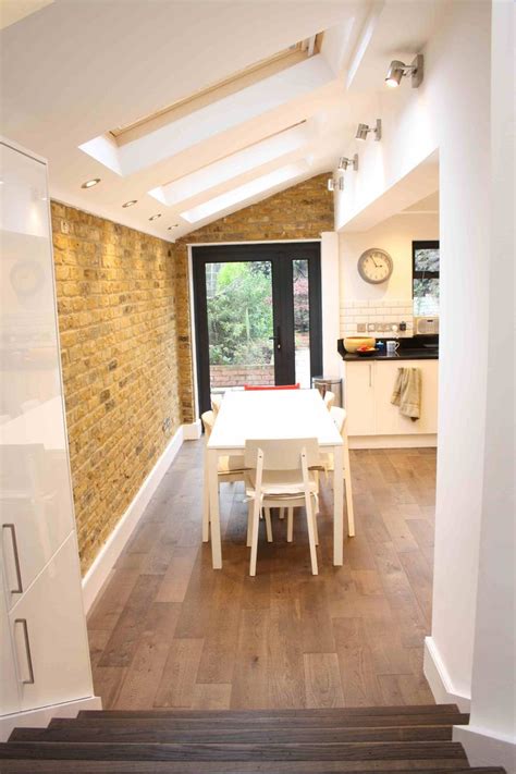 Stealing a space just 700mm wide turn a dark and narrow galley kitchen into a light and spacious room with a dream island at it's hearts. Pin on Kitchen