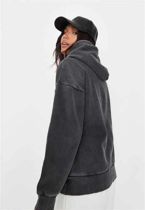 Grey Oversized Basic Hoodie Missguided