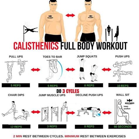 Calisthenics Full Body Workout Guides Calisthenics Workout Plan