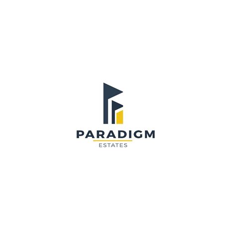 Elegant Professional Real Estate Agent Logo Design For Paradigm