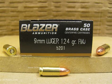 Cci Blazer Brass 9mm Luger Ammo 1000 Rounds Of 124 Grain Fmj Bulk