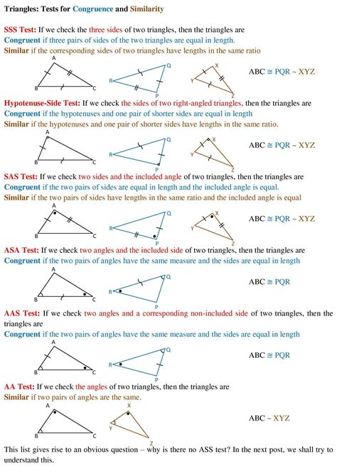 Similar And Congruent Worksheets