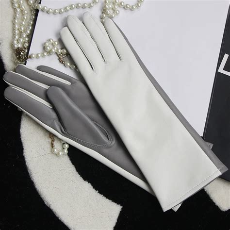 Clashing Colors Cm Women Genuine Leather Gloves Quality Elegant Autumn Winter Trendy Female