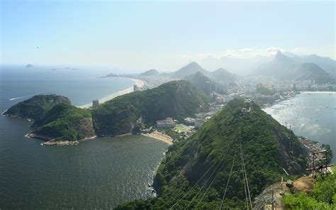 Mountain Range With Body Of Water Brazil Rio De Janeiro Hd Wallpaper