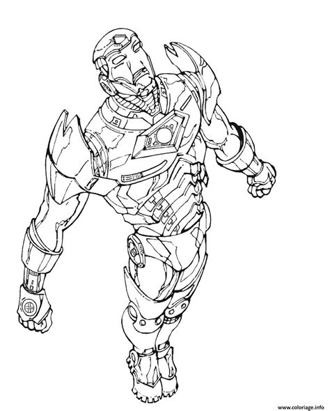 Coloriage iron man 18  JeColorie.com