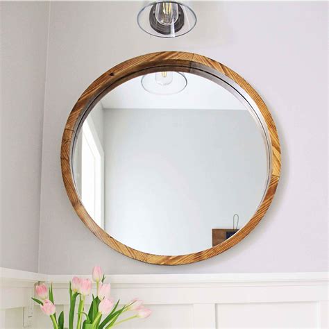 Round Wood Framed Mirrors Mirror Ideas