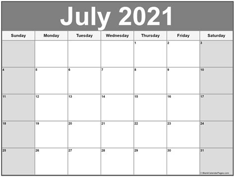 July 2019 Calendar 56 Calendar Templates Of 2019 Calendars