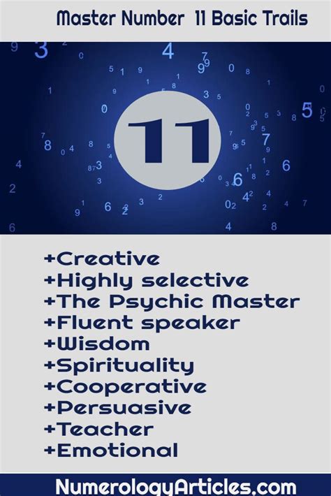 Master Number 11 Basic Trails Master Number 11 Numerology Numbers