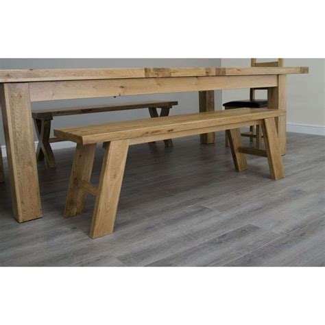 Small 80cm x 60xm minsk dining tables priced at just £139.99 each in solid european oak. Deluxe Solid Oak Dining Bench - FAST FREE DELIVERY