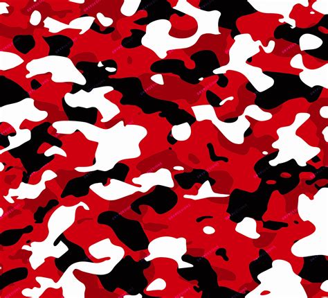 Red Camo Seamless Background Pattern Vibrant Red Camouflage Etsy Denmark
