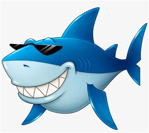 Fish Relaxing Clipart Old Shark Cartoon Png Transparent Png