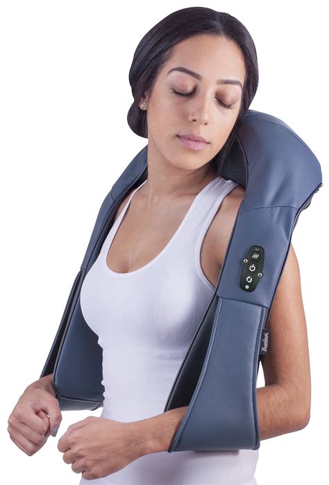 Buy Cordless Rechargeable Neck And Back Shiatsu Massager By Bruntmor 3