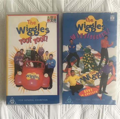 The Wiggles Toot Toot And Wigglywiggly Christmas Vhs 97 And 99