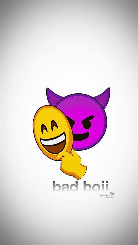I Am Bad Boy Devil Emoji Angry Emoji Hd Phone Wallpaper Peakpx
