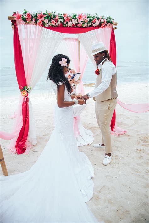 symbolic wedding ceremony in dominican republic {lamar and precious} caribbean wedding