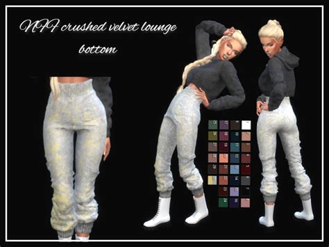 The Sims Resource Nff Crushed Velvet Lounge Bottom