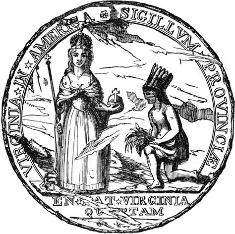 Colonial Seal Of Virginia Clipart Etc