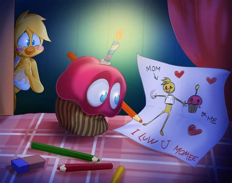 Tony Crynight Fnaf Animation Calender Mothers Day Toy Chica And Cupcake Fnaf Fnaf Funny