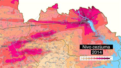 The average values in the area vary from 0.9 microsieverts per hour (at a distance from the station) to 2.5 microsieverts close to it. Novi stanovnici Černobilja - Svet - BBC News na srpskom